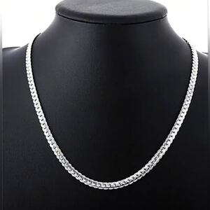 Necklace 18in Sterling Silver for Men or Women